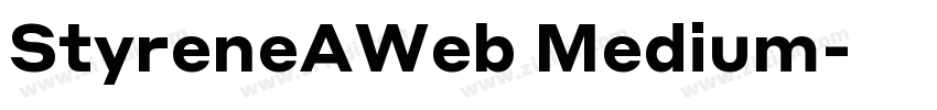 StyreneAWeb Medium字体转换